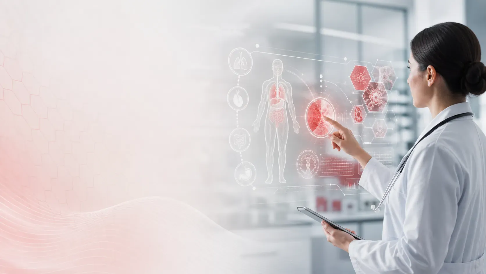 Abstract health and disease illustration