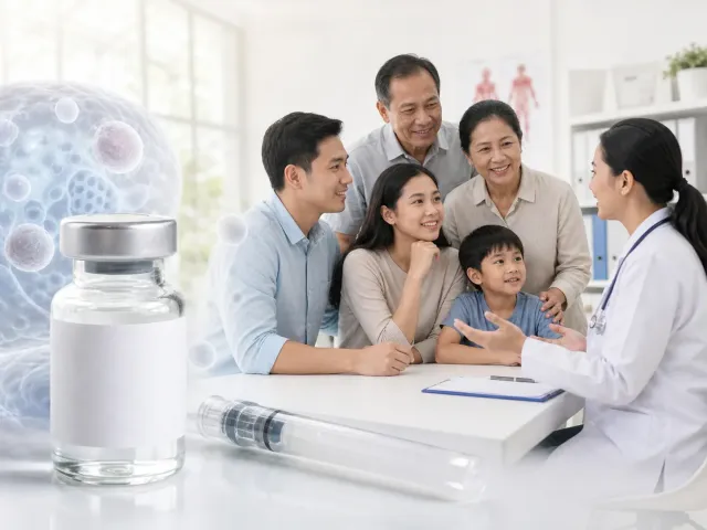 Preparing for a family conversation about vaccination illustration