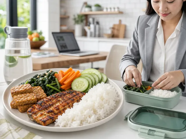 Building a balanced plate on busy days illustration