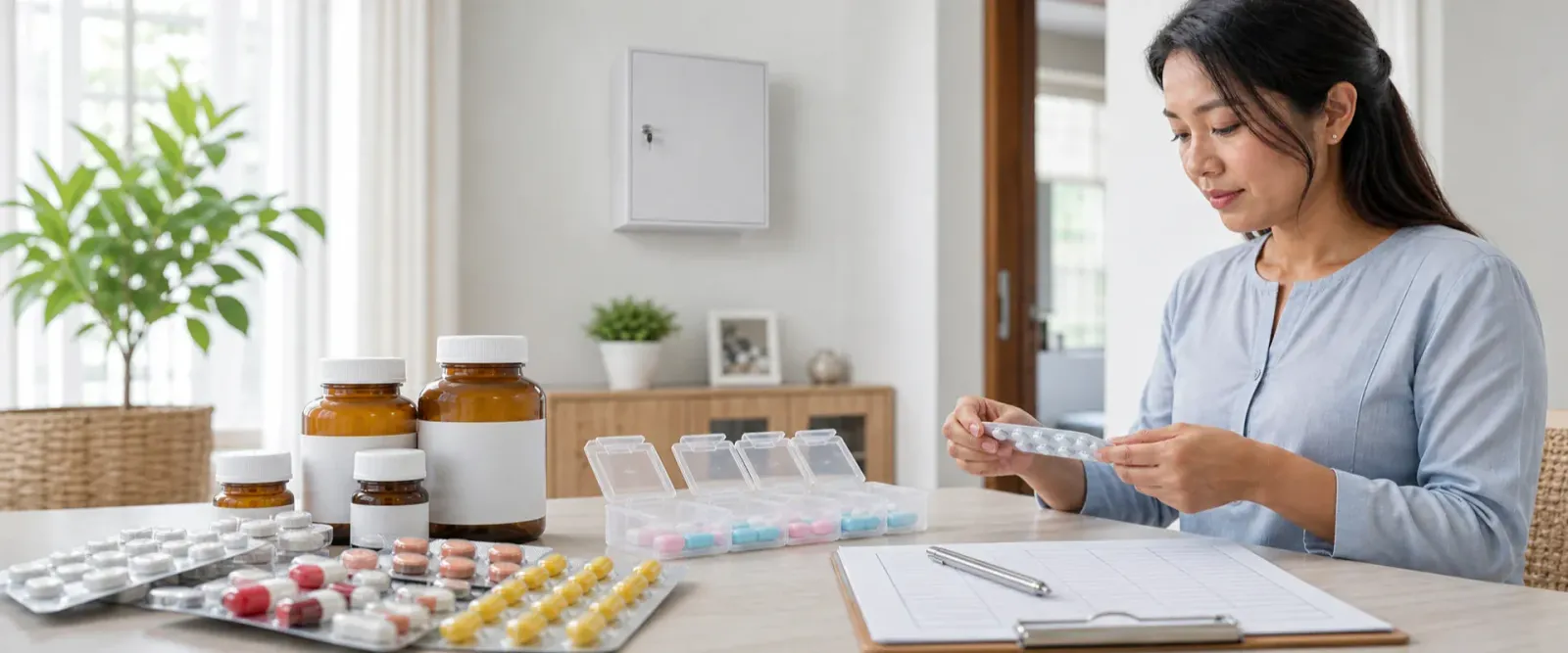 Keeping medicines safe and organised at home